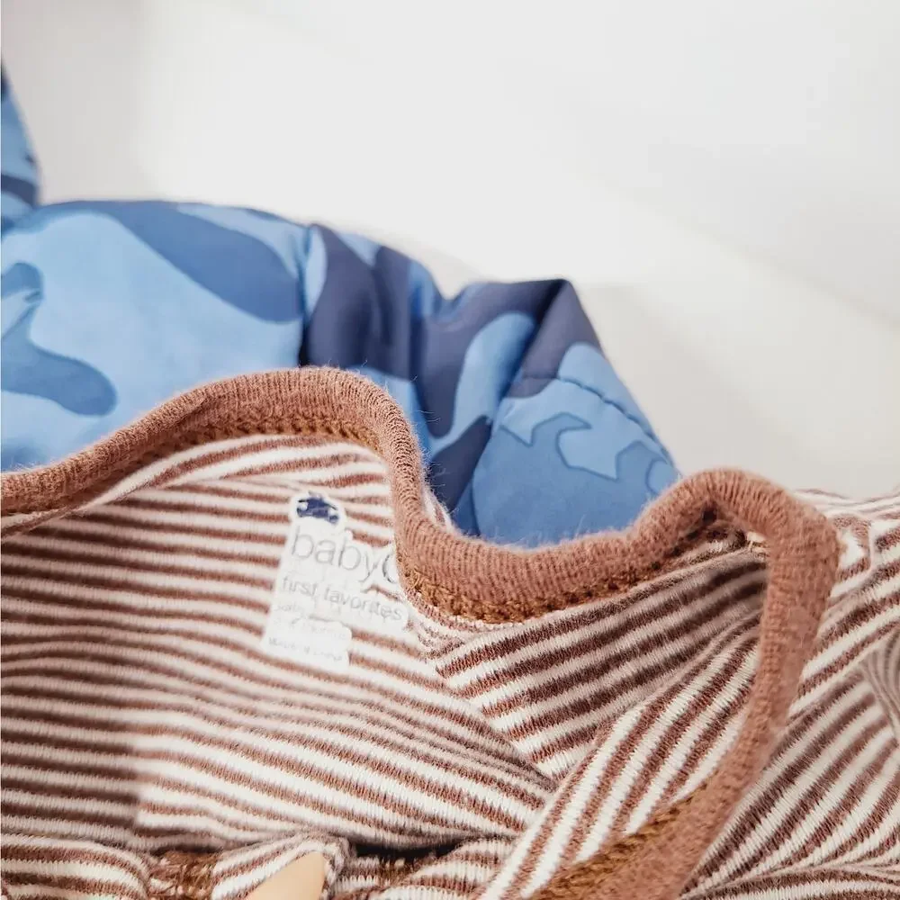 Baby Gap Boy Winter 5 pc Lot 3-6 mos Bunting Snowsuit Footie Pajamas Romper Blue